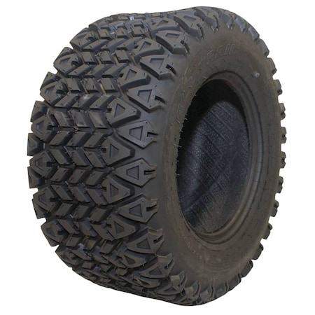 Stens 25x10.50-12 Lawn Mower Tire, 4 Ply, All Trail, 20 psi 165-052